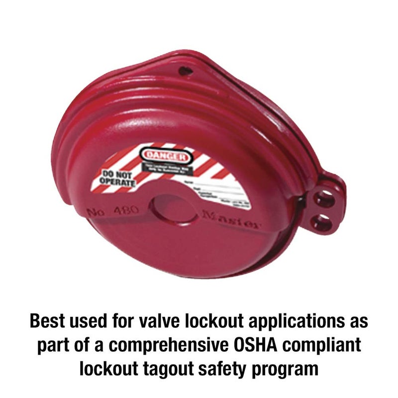 Master Lock 480 Lockout Tagout Rotating Gate Valve Lockout - Image 2
